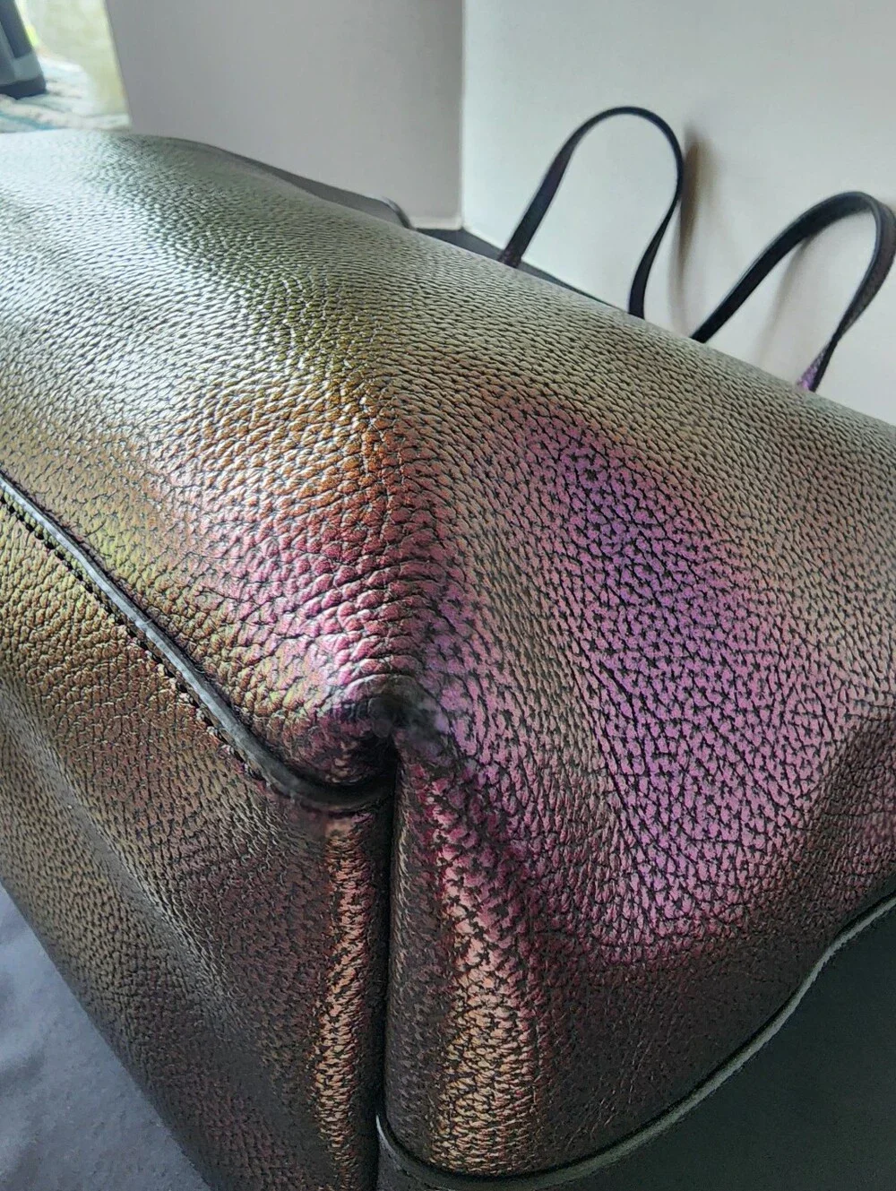 Coach Hologram Oil Slick City Tote, EUC, 2017